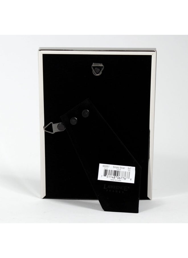 Lawrence Frames Simply Metal Picture Frame 5 by 7-Inch Silver  - Image 3