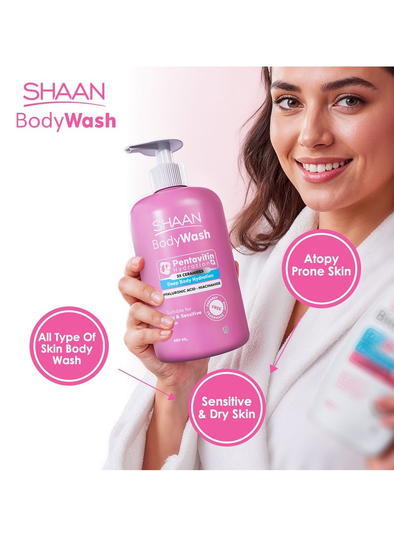شان غسول مرطب للجسم  480 مل - Image 1