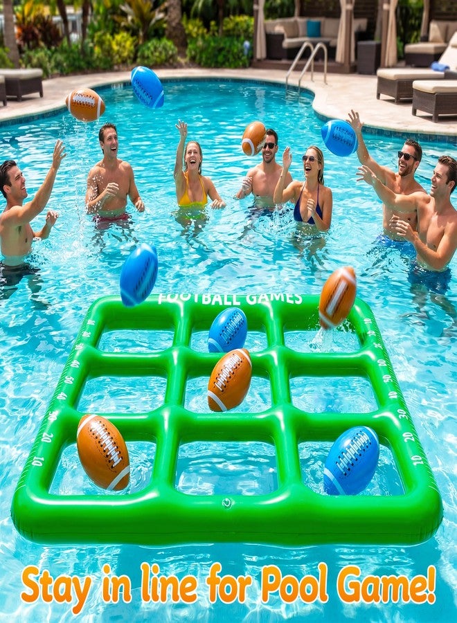 PARENTSWELL Pool Games Set, Tic-Tac-Toe Inflatable Pool Toy with 10 Balls, Pool Toys Party Game for Teens Adults Kids 2-10 Players, Swimming Pool Summer Water Party Games for Beach Backyard - Image 5