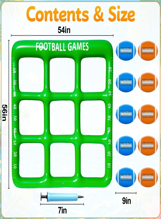 PARENTSWELL Pool Games Set, Tic-Tac-Toe Inflatable Pool Toy with 10 Balls, Pool Toys Party Game for Teens Adults Kids 2-10 Players, Swimming Pool Summer Water Party Games for Beach Backyard - Image 2