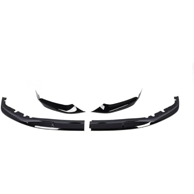 Eujgoov Front Bumper Lip Diffusor Glossy Black Stylish Front Bumper Splinter Kit for 5 Series G30 G30 W M Sport 2017-2020 for Stylish Appearance and Comprehensive Protection - Image 1