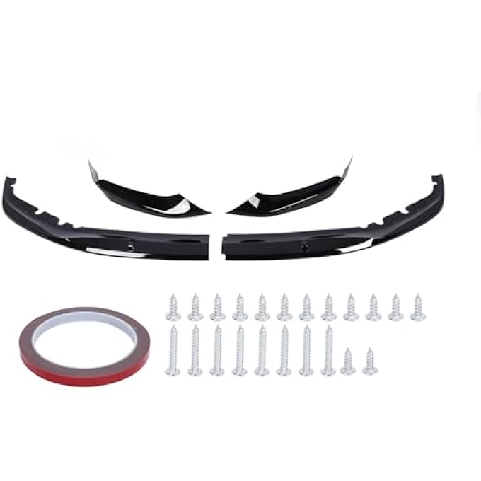Eujgoov Front Bumper Lip Diffusor Glossy Black Stylish Front Bumper Splinter Kit for 5 Series G30 G30 W M Sport 2017-2020 for Stylish Appearance and Comprehensive Protection - Image 5