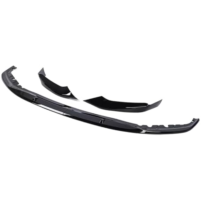Eujgoov Front Bumper Lip Diffusor Glossy Black Stylish Front Bumper Splinter Kit for 5 Series G30 G30 W M Sport 2017-2020 for Stylish Appearance and Comprehensive Protection - Image 2
