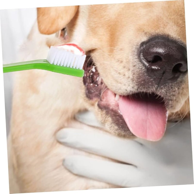 BESPORTBLE 12 Pack Dual Head Dog Toothbrush Soft Bristles For Puppies Comfortable Grip - Image 3