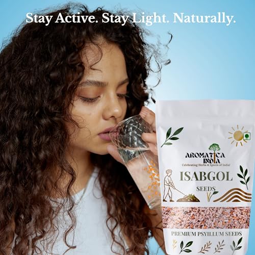 Aromatica India Organic Psyllium Seeds Isabgol Plantago Ovata Raw for Eating 1kg - Image 5