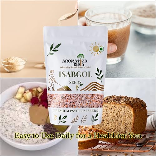 Aromatica India Organic Psyllium Seeds Isabgol Plantago Ovata Raw for Eating 1kg - Image 4