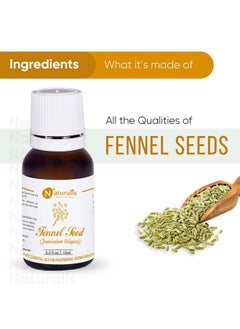 Naturalis Essence Of Nature Fennel Seed Essential Oil Natural & Therapeutic Grade For Skin Care Anti Aging Hair Growth 15Ml  - Image 2