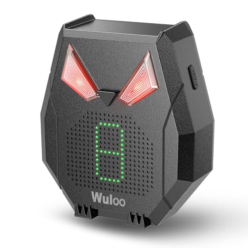 Wuloo Solar Driveway Alarm Wireless Outside Weatherproof 12 Mile Long Range Outdoor Motion Sensor Detector Alarm Driveway Alert System with Rechargeable BatteryExpandable Receiver Only - Image 1