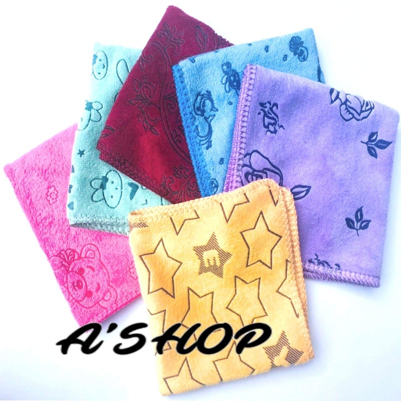 A'SHOP Women's Thick Soft Different Design Printed Hankies (Multicolour) - Pack of 6 - Image 4