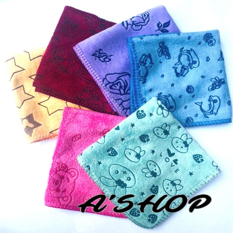 A'SHOP Women's Thick Soft Different Design Printed Hankies (Multicolour) - Pack of 6 - Image 3
