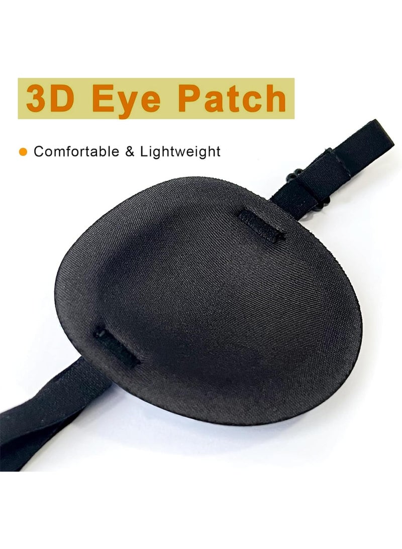 Relex 5 Pack Strabismus Adjustable Eye Patchs for Kids and Teenagers Soft Lightweight Breathable,Amblyopia Eye Patches with Buckle for Left or Right Eyes - Image 4