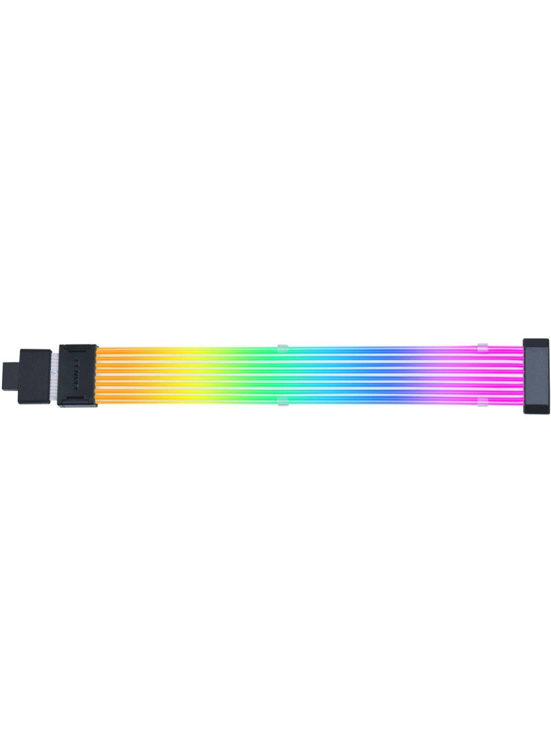 LIAN LI Strimer Wireless 16-8 Cable, 340mm Cable Length, 8 Light Guides, 116 Number of LEDs, 8.1W LED Power Consumption, Silicone / TPE Material | G89.PW16-81W.00  - Image 2