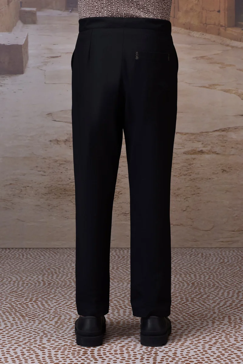 Genes Lecoanet Hemant بنطلون رياضي بخصر مطاطي من البولي فيسكوز ليكرا أسود