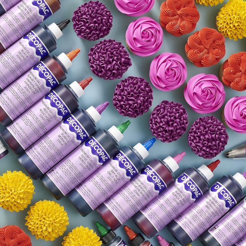 DecoPac لون طعام جل ديكوباك الممتاز - أصفر ليموني، 8 أونصات صالحة للأكل للتزيين والخبز - Image 4