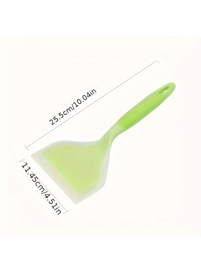Blue Silicone Spatula Heat Resistant To 446F Non Stick Ergonomic Handle - Image 3
