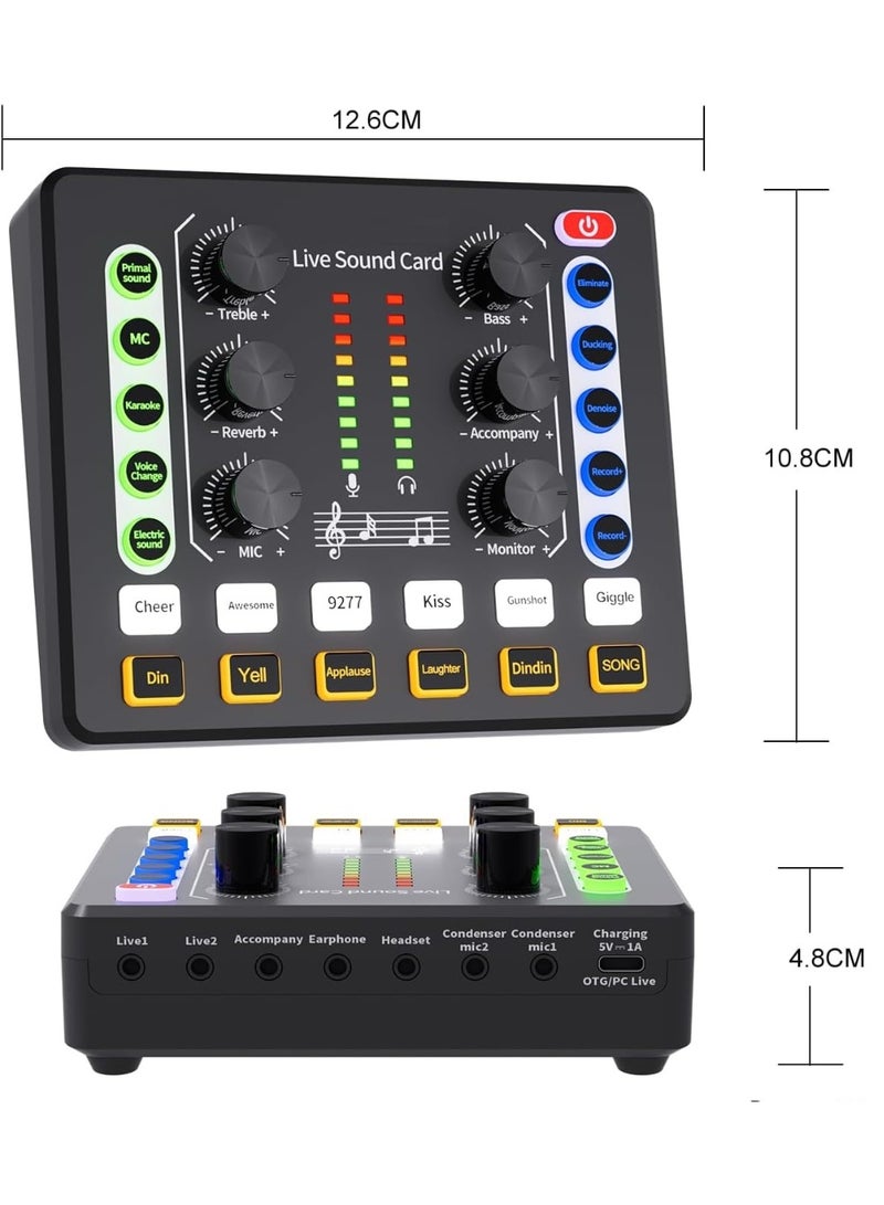 PENG GENERAL Professional USB Microphone Kit with Sound Card, Adjustable Boom Arm Stand - Image 5