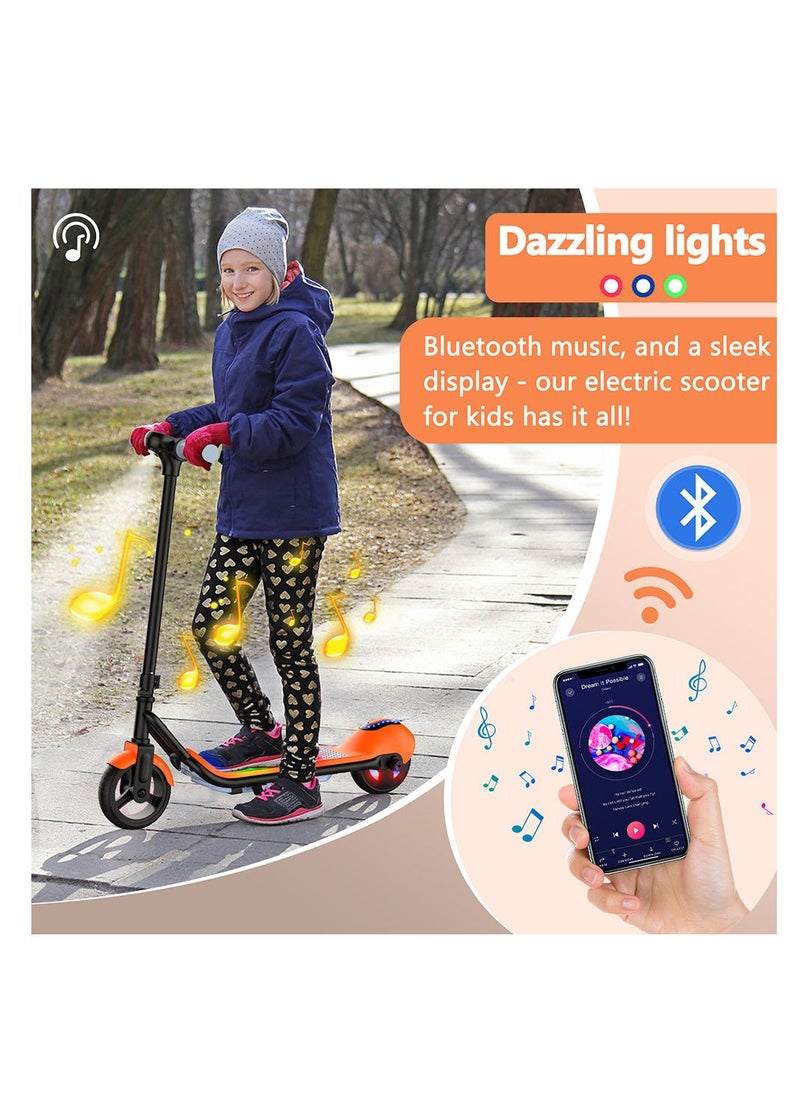 Crony ZL-E7 Foldable Electric Scooter – 110W Motor, 5-8KM Range, 7KG Ultra-Light – Bluetooth Connectivity, LED Headlight/Base, Vacuum Tires – 60KG Load, Aluminum Alloy Frame, Fast 3H Charge – 1-Year Motor Warranty  - Image 5