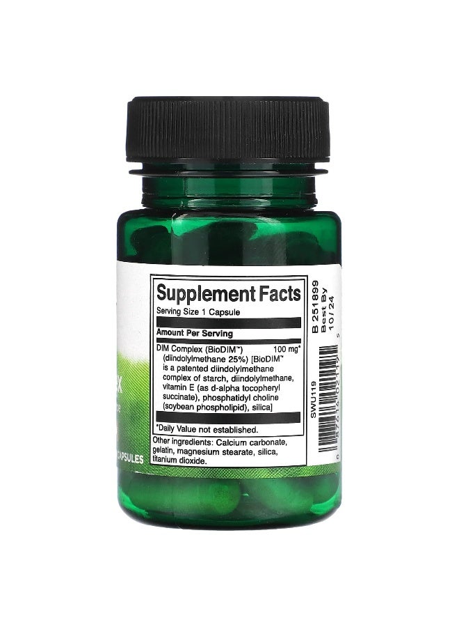 Swanson, DIM Complex, 100 mg, 30 Capsules (Packaging may vary) - Image 2