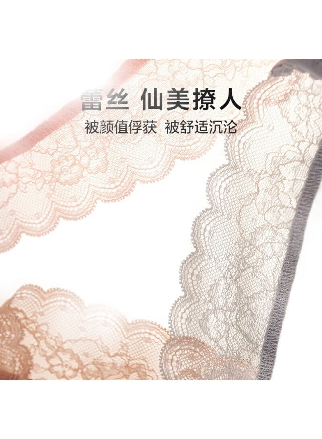 AIMER Women'S Underwear, Single Pack Lace Trim, Low-Rise Triangle Panties, Women'S Single Pack, Meimian Kikiam221661, Skin Color, Size 165 - Image 1