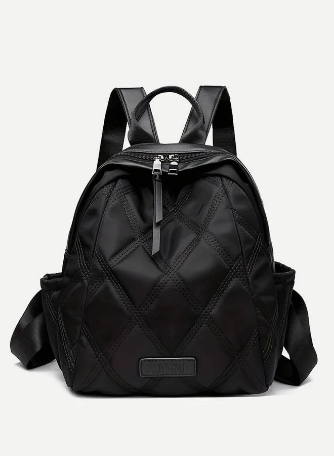 Take Two Texture Solid Zip Closure Backpack