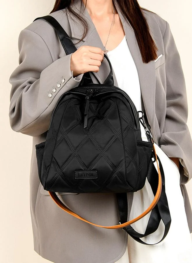 Take Two Take Two Texture Solid Zip Closure Backpack