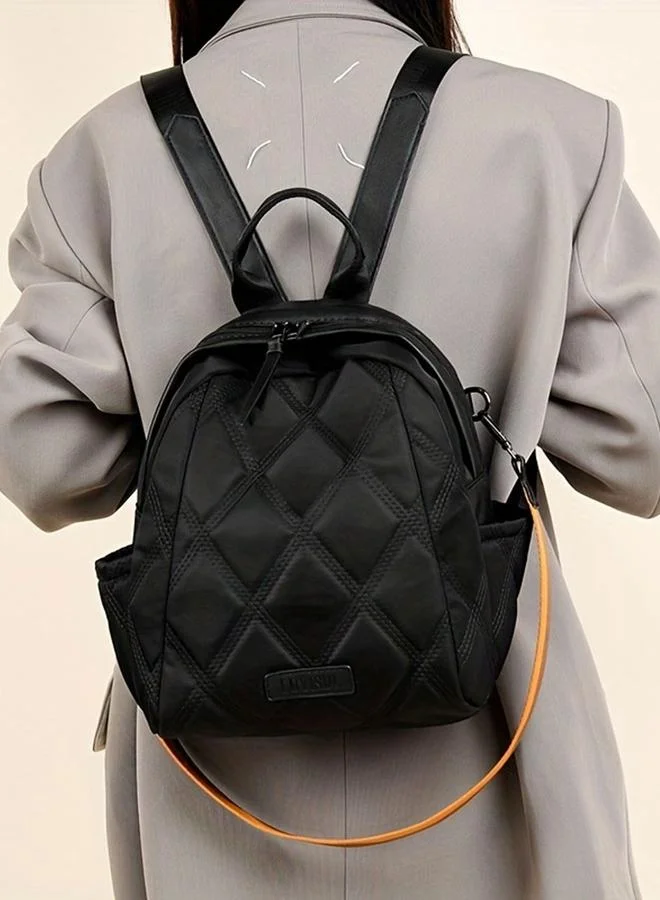 Take Two Take Two Texture Solid Zip Closure Backpack