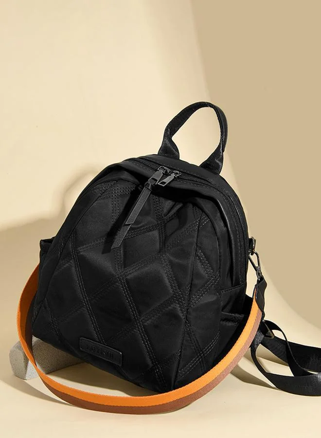 Take Two Take Two Texture Solid Zip Closure Backpack