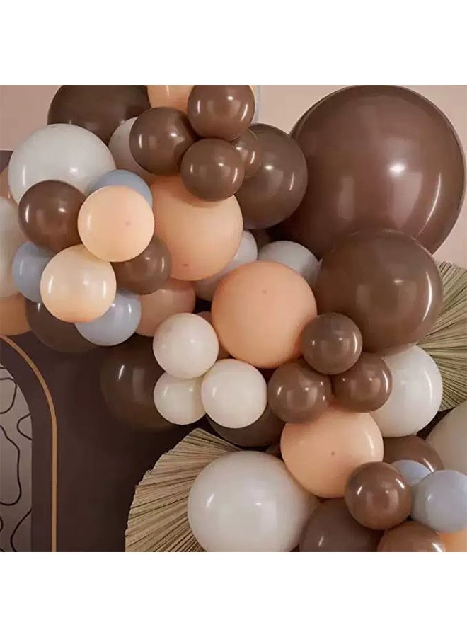 140-pcs Brown Grey Latex Balloon Arch Garland Set,Perfect for Graduation Baby Shower Wedding Birthday Bachelorette Party Backdrop Decoration,Suitable for Indoor and Outdoor - Image 2