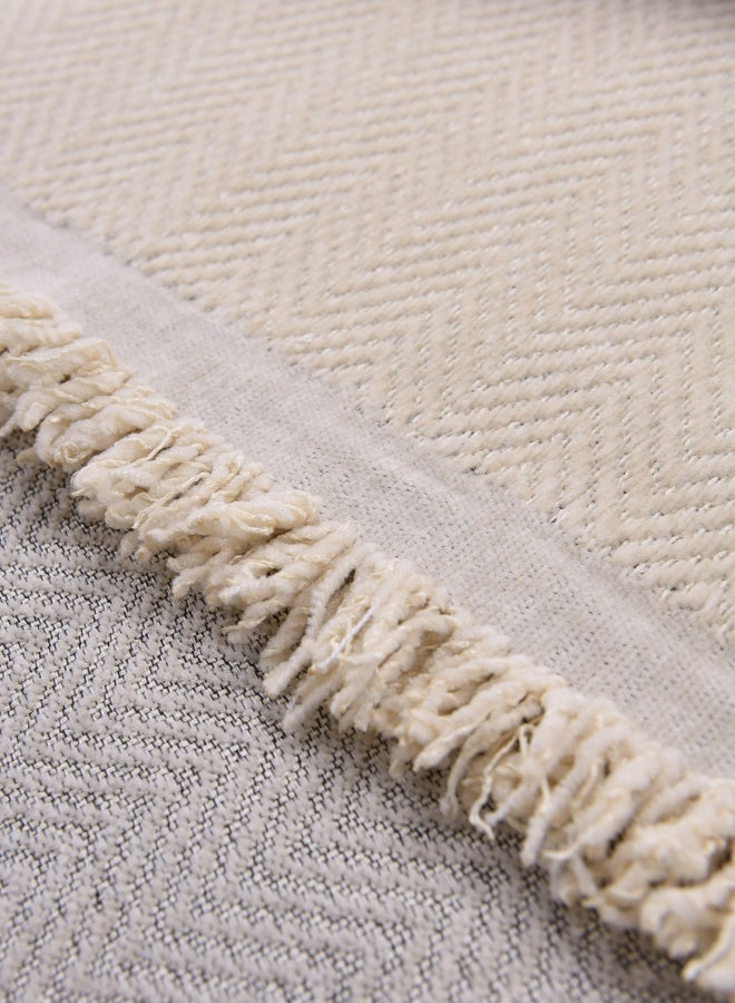 ايست من نون غطاء أريكة شنيلي، غطاء قابل للانزلاق، يناسب 1 و 2 مقعد، لون موحد، حجم 130x180 سم - كاكي - Image 3