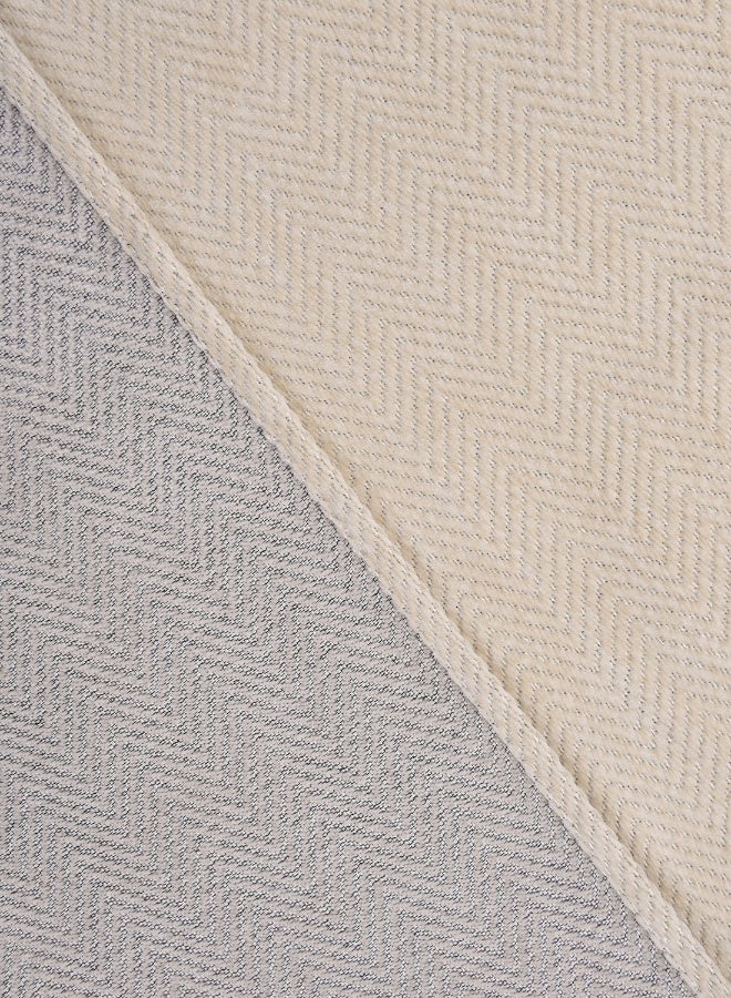 ايست من نون غطاء أريكة شنيلي، غطاء قابل للانزلاق، يناسب 1 و 2 مقعد، لون موحد، حجم 130x180 سم - كاكي - Image 2