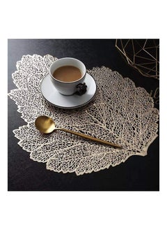 Generic Leaf leather coaster (2 pieces)  - Image 1