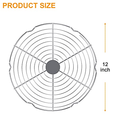 MixRBBQ 2-Pack Griddle Warming Rack for Blackstone Griddle, Universal Warmer Cooling Rack for Weber Chargriller Tabletop Flattop Griddle, Outdoor BBQ Cooking Accessories 12Inch - Image 4