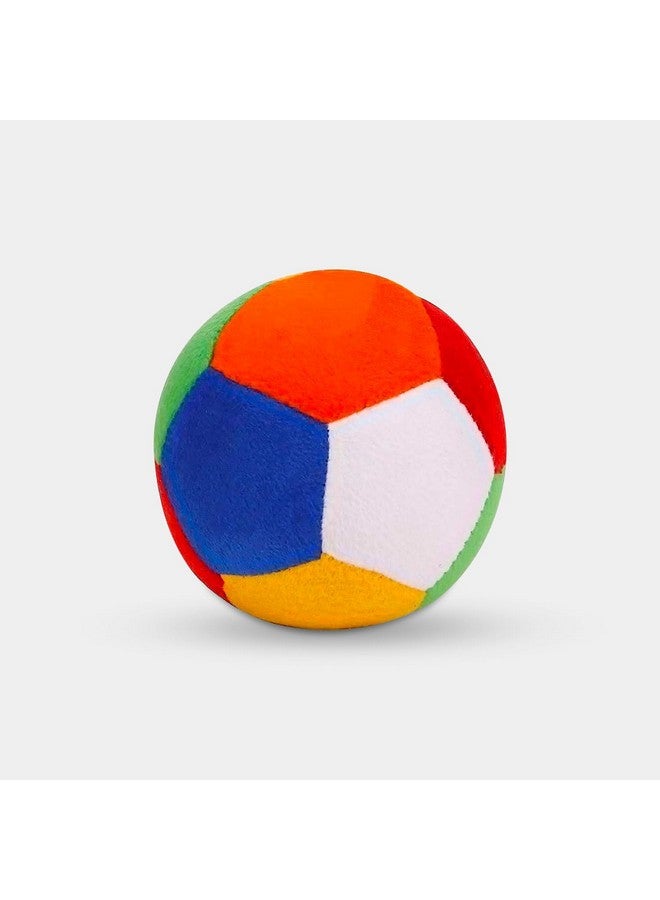 EITHEO Plush Soft Toy Ball for Baby and Kids - Super Soft Ball for Safe and Joyful Play(12cm)(Multicoloured) - Image 1