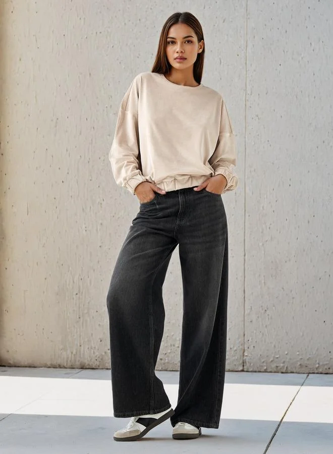 Splash FAV Regular Fit Velour Sweatshirt