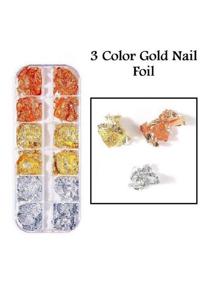 S.A.V.I 12 Grids Gold Silver Rose Gold Colors Nail Foil Manicure Decorations Diy Accessories Art For Women  - Image 4