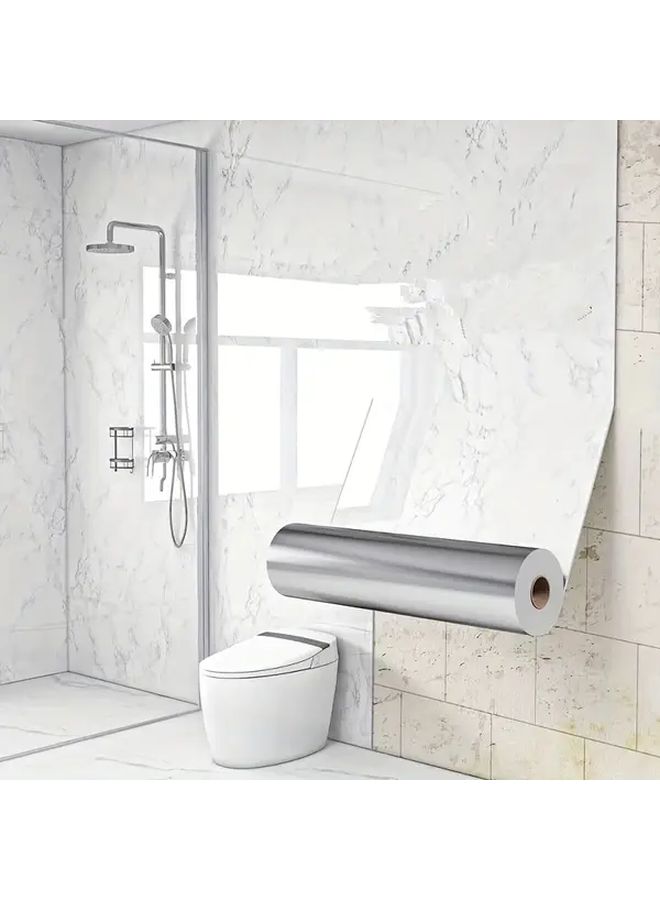 Knight White Peel Stick Waterproof Wallpaper 23 62 Inch x 196 85 Inch for Kitchen Bathroom - Image 3