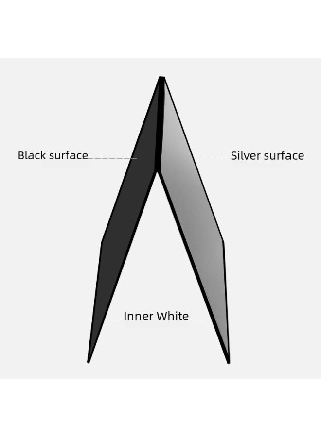 MK A3 Thickened Photography Cardboard Reflector Foldable Standing Photography Still Life Refill Board Gold And Silver Black And White Photography Props - Image 5