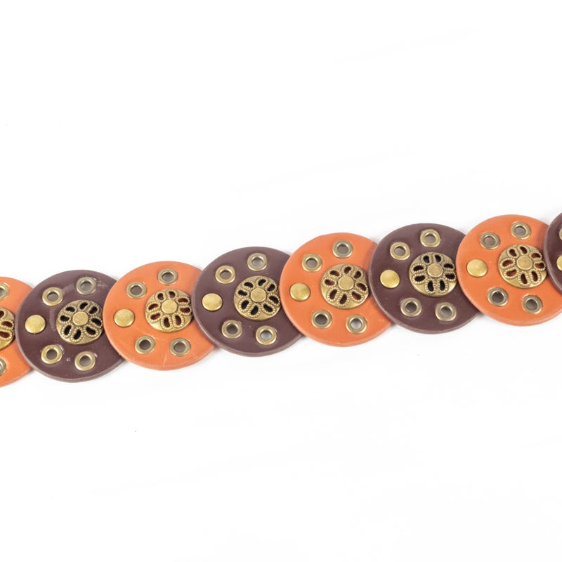 ذا بلاك بيرل اكسسوريز حزام جلد بني حريمي - Image 3