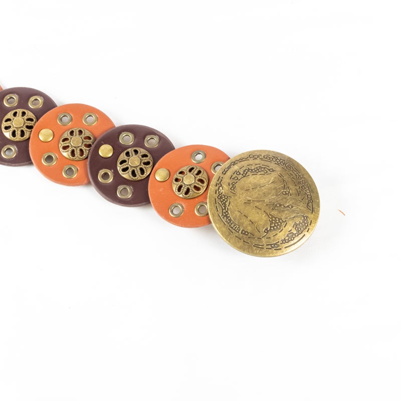 ذا بلاك بيرل اكسسوريز حزام جلد بني حريمي - Image 2