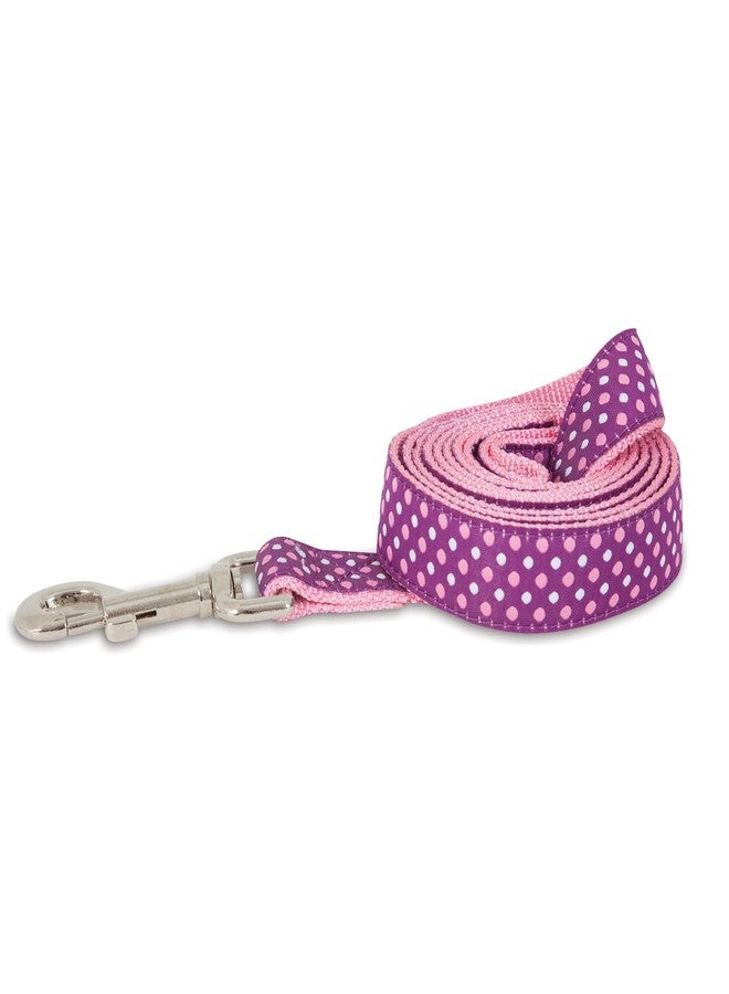 Doskocil Products Petmate M/M Dots Lead, Pink Dots, 1" x 6' - Image 1