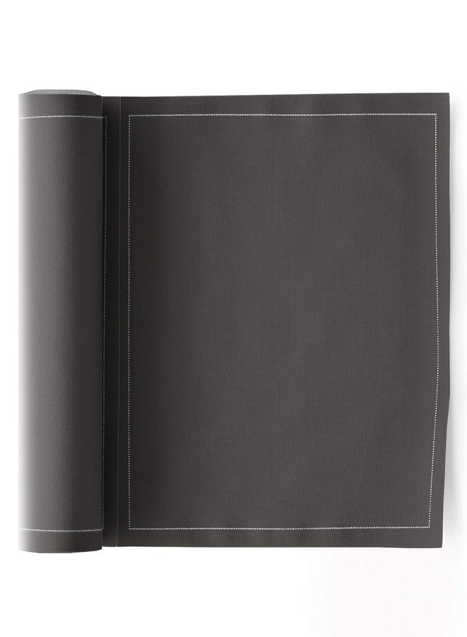MY DRAP Cotton Luncheon Napkin - 2 Rolls of 25 Napkins per roll - Anthracite - Image 1
