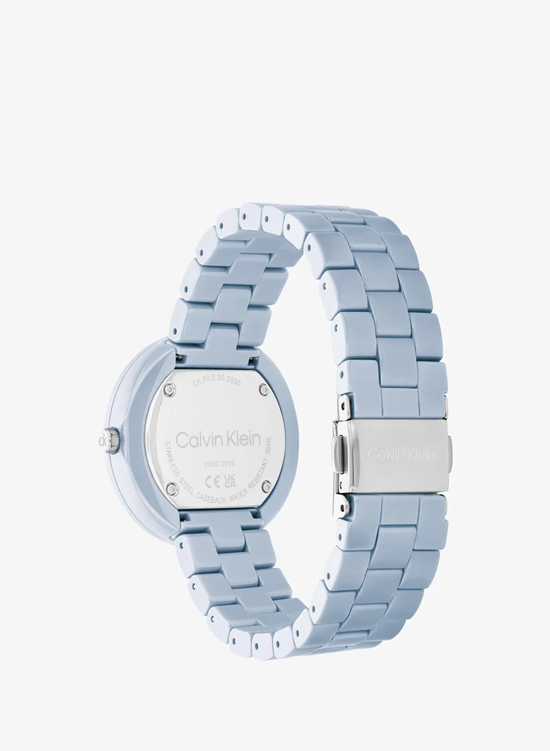 Calvin Klein  Ck Pure Analogue Watch with  Ceramic Bracelet - 25100074 for Women | Best Price UAE