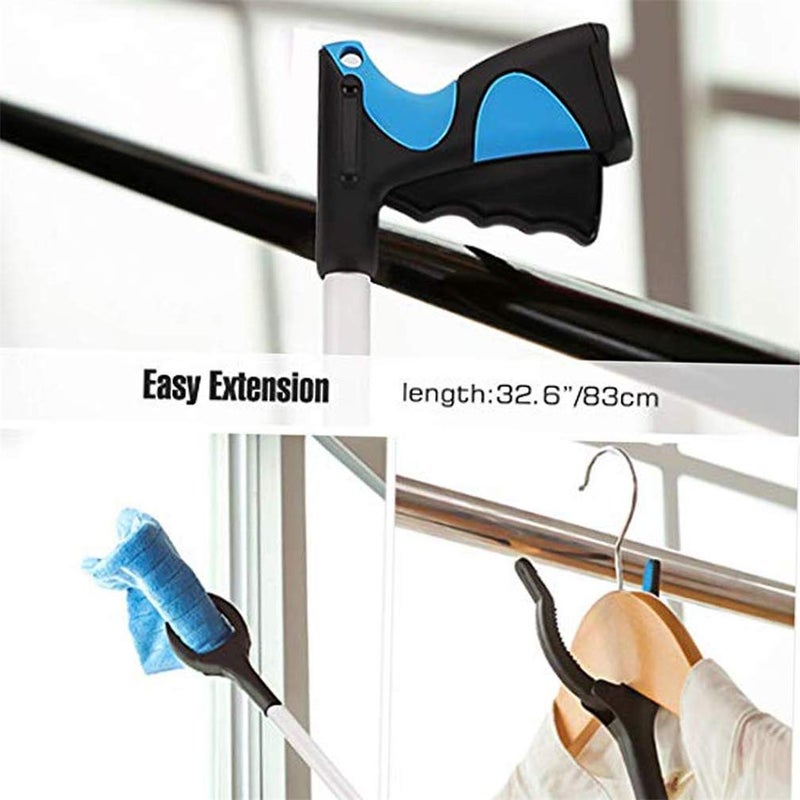 Xemz Grabber Reacher Tool 33 Foldable Extender Gripper Tool Claw Garbage Picker Elderly Disabled Handicap Arm Extension Reaching Assist Tool Ergonomic Heavy Duty Handle Trash Reacher Pick up Tool 2  - Image 5