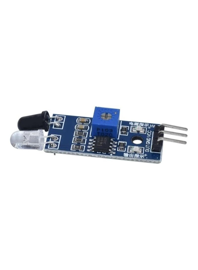 SOLDOUT DIY Smart Car Robot Reflective Photoelectric 3 Pin IR Infrared Obstacle Avoidance Sensor Module HW-201 Compatible with Arduino - Image 2