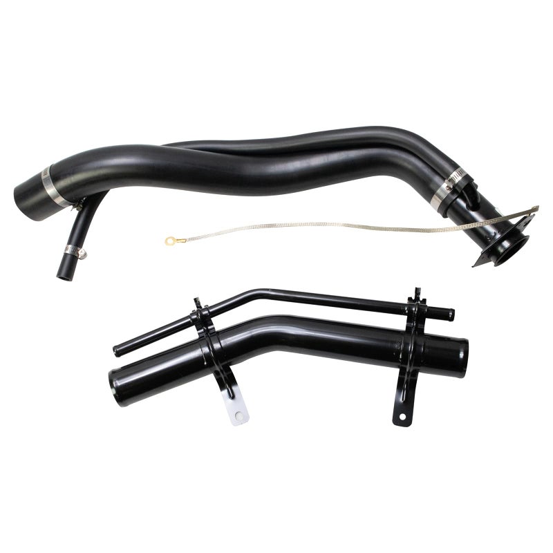 TRQ Upper Lower Fuel Tank Filler Neck Black Compatible with 20022003 Cadillac Escalade EXT Chevrolet Avalanche 1500 20002003 Suburban 1500 GMC Yukon XL 1500