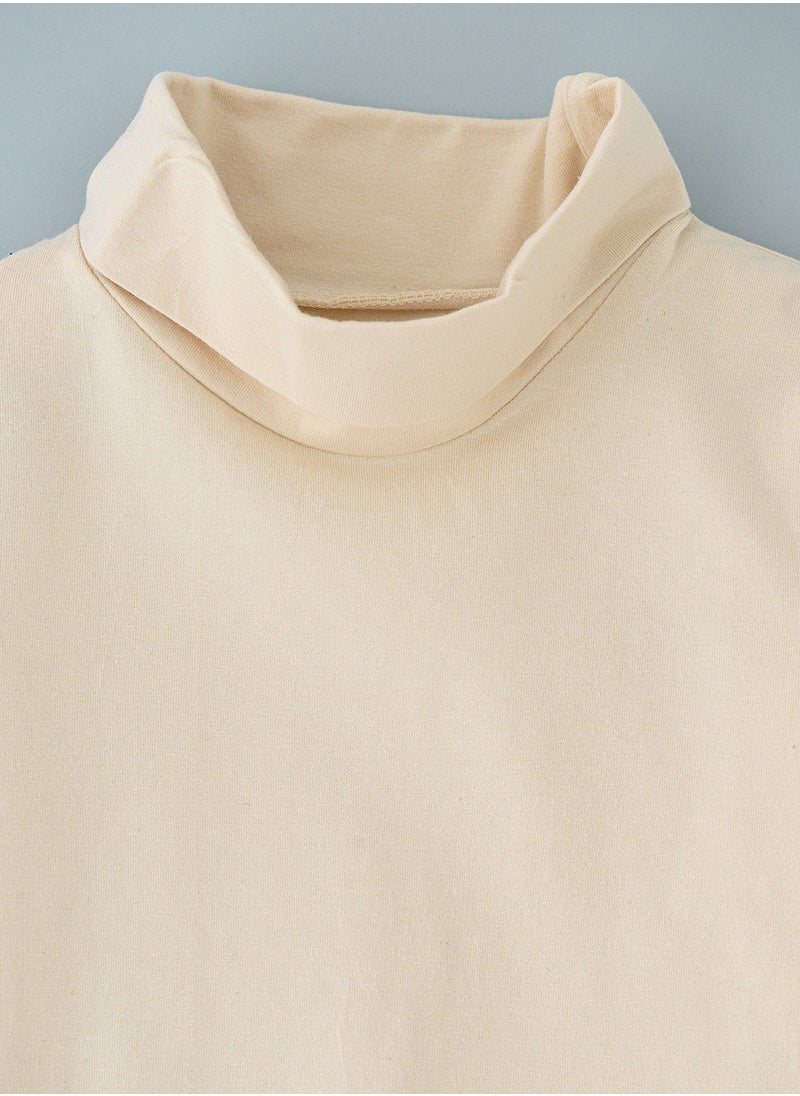 Jelliene - Basic solid turtle neck t-shirt - Image 1