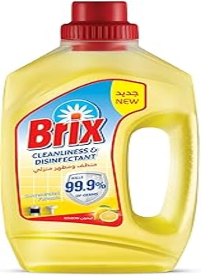 Brix منظف ومطهر منزلي بريكس برائحة الليمون - 730 مل 