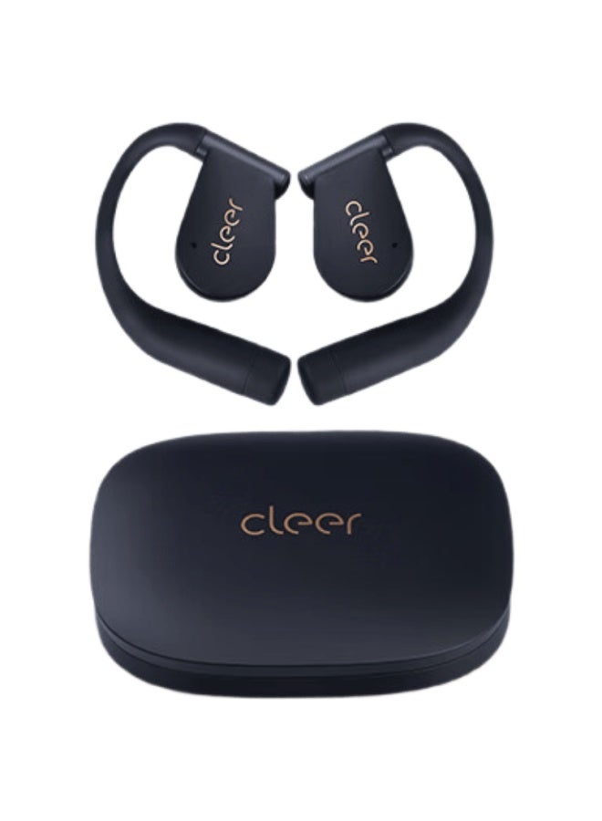 Cleer Air 2 Open-ear Wireless Bluetooth Sports Earphones With Dust Cleaning Pen Set For Men And Women Gift, Obsidian Black - Image 1