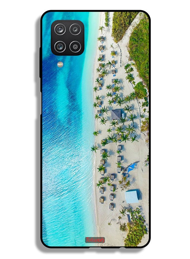 Tolwak Samsung Galaxy M12 Protective Case Cover Beach - Image 1