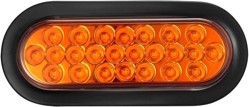 Partsam 2pcs 6" Amber LED Trailer Lights - Image 4